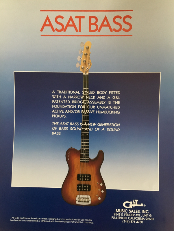 GGJaguar's Guitarium and Ampeteria 1990 G&L ASAT Bass Signature